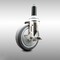 Service Caster 5 Inch 316SS Thermoplastic Rubber Swivel 1-1/8 Inch Expanding Stem Caster Brake SCC-SS316EX20S514-TPRB-TLB-118 - alternate 1